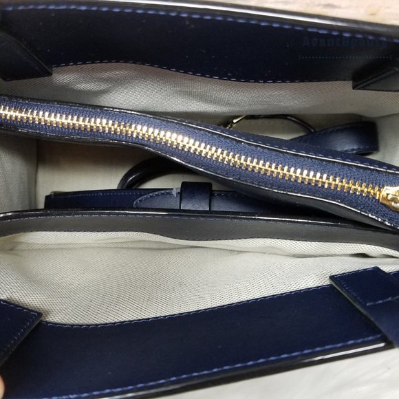 Kate Spade Madison Alpine Drive Sam  Navy Satchel - Picture 6 of 11